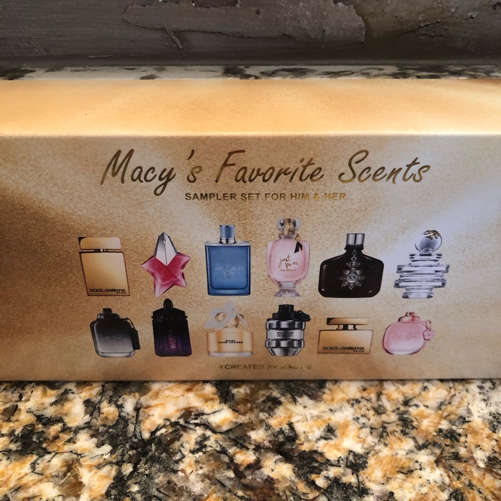 Macy’s 12pc Favorite Scents Sampler Gift Set For Him & Her Sample Vial Mix - Picture 2 of 6